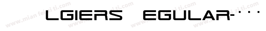 TR Algiers Regular字体转换